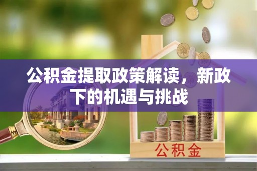 草屯公积金提取政策解读，新政下的机遇与挑战