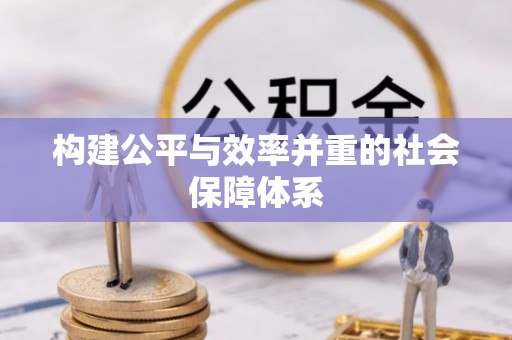 草屯构建公平与效率并重的社会保障体系