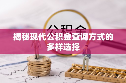 草屯揭秘现代公积金查询方式的多样选择