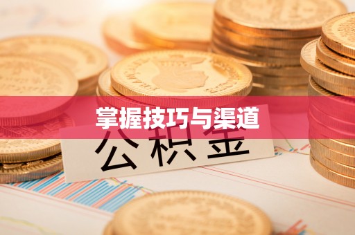 草屯掌握技巧与渠道