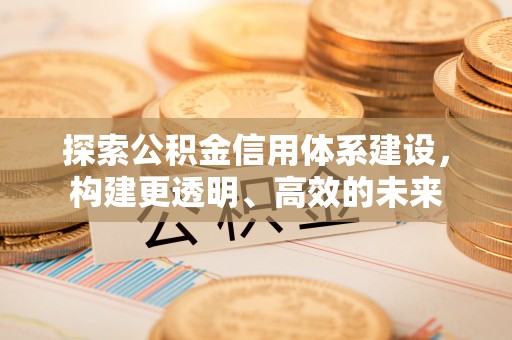草屯探索公积金信用体系建设，构建更透明、高效的未来